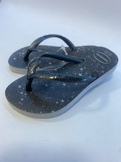 Chinelo Havaianas Kids Slim Gloss Cinza