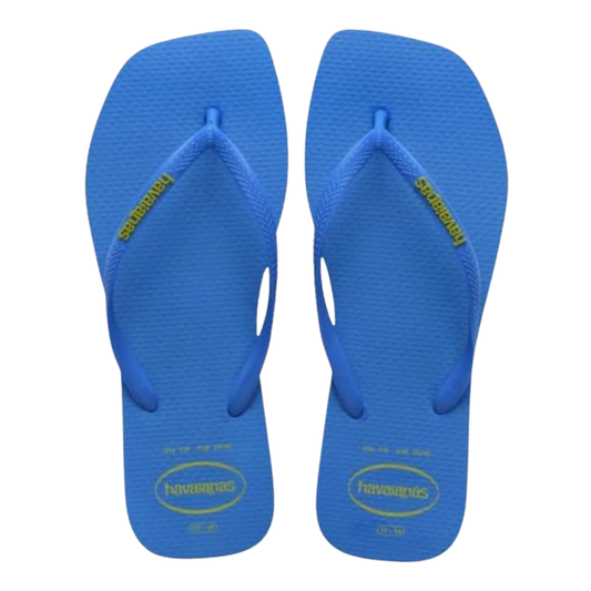 Chinelo Havaianas Slim Square Popup Azul Brilhante