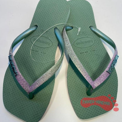 Chinelo Havaianas Slim Squared Glitter