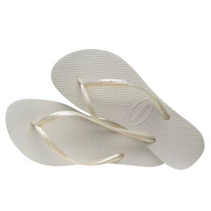 Chinelo Havaianas Slim Básica Branca