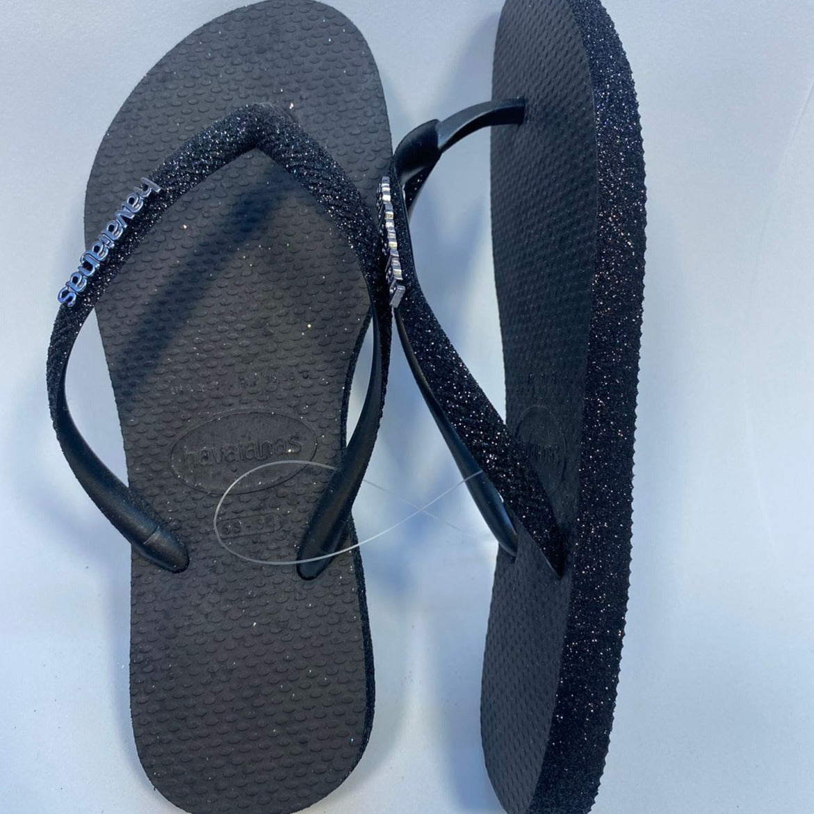 Chinelo Havaianas Slim Sparkle Preto