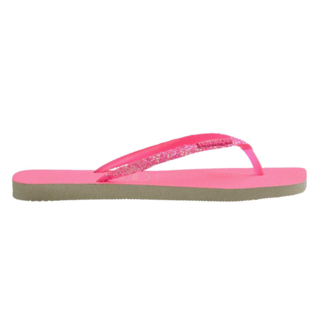 Chinelo Havaianas Slim Square G Neon Craquelado
