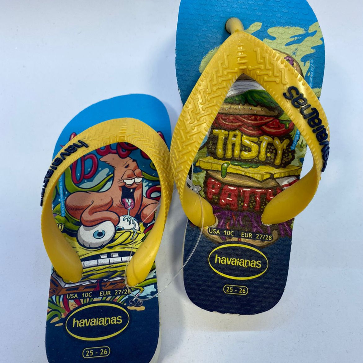 Chinelo Havaianas Kids Top SpongeBob Branco