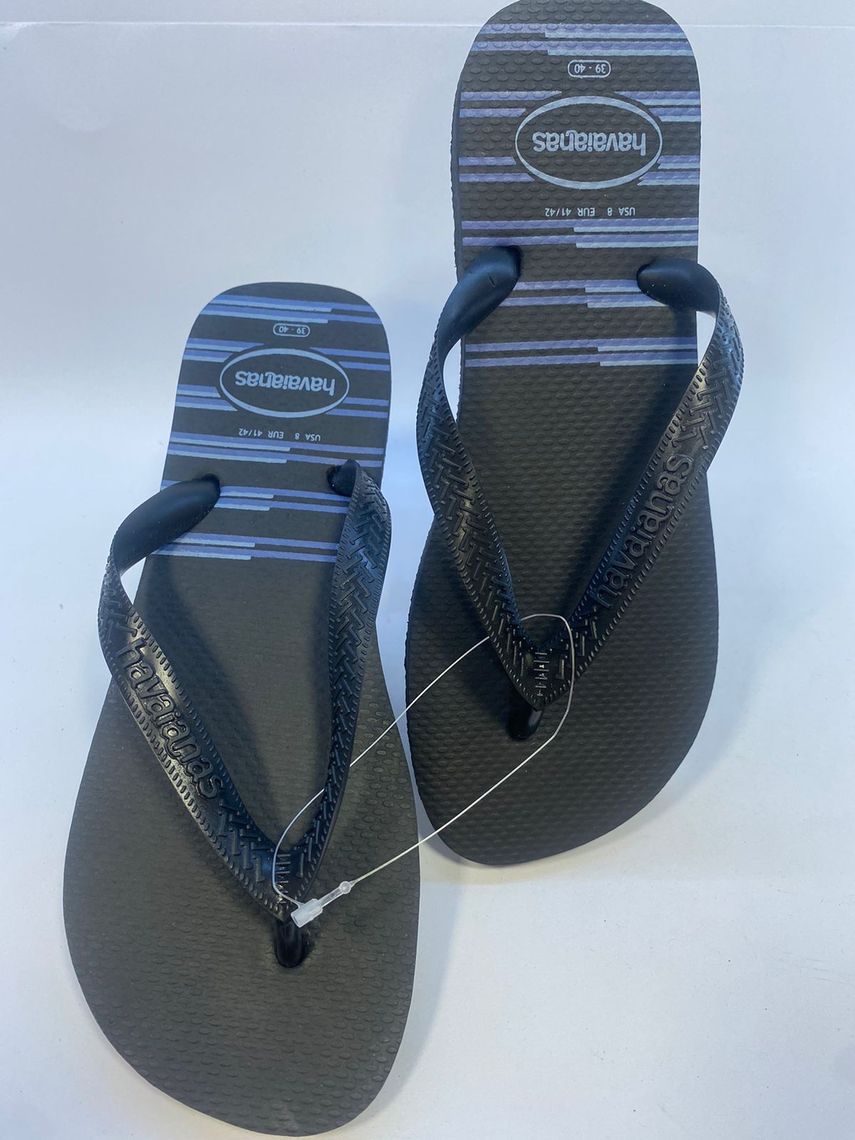 Chinelo Havaianas Top Basic PRET/PRET/AZUL