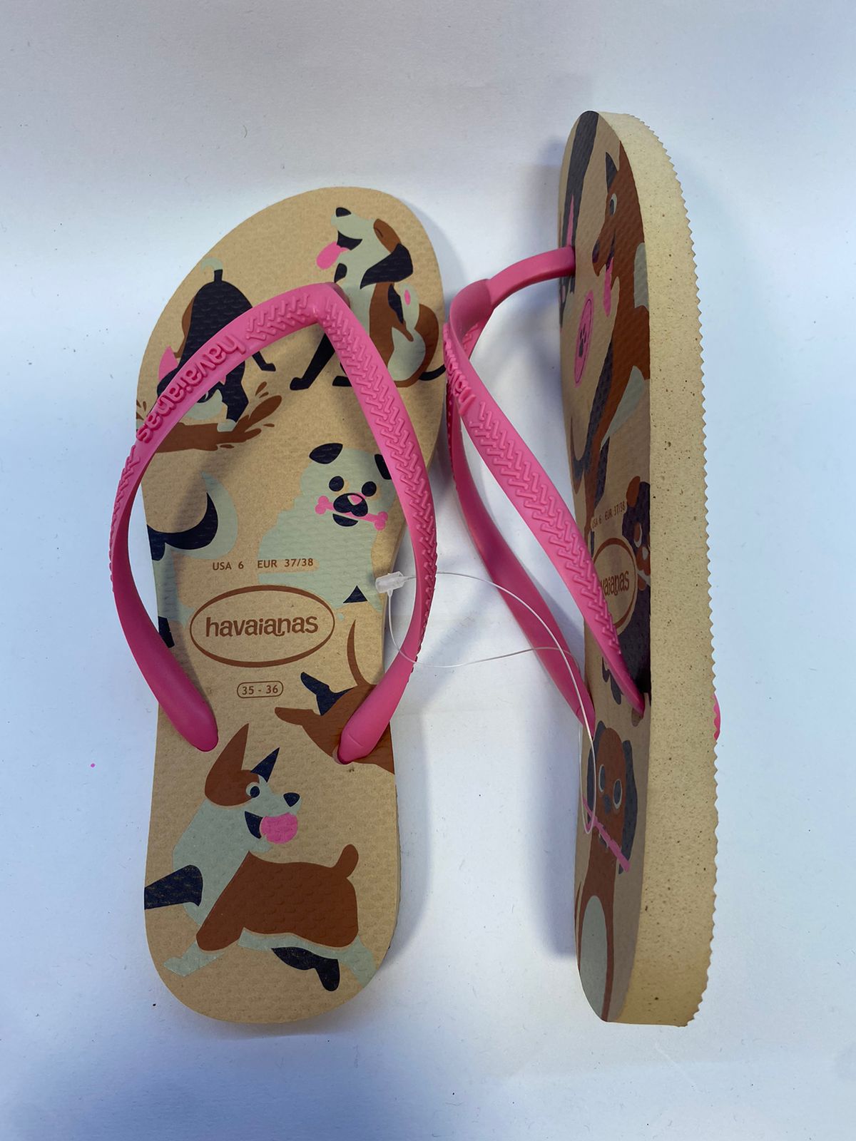 Chinelo Havaianas Slim Pets Dourado