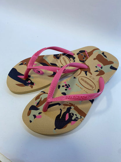 Chinelo Havaianas Slim Pets Dourado