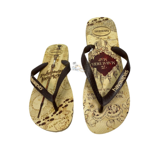 Chinelos Havaianas Harry Potter Dourado