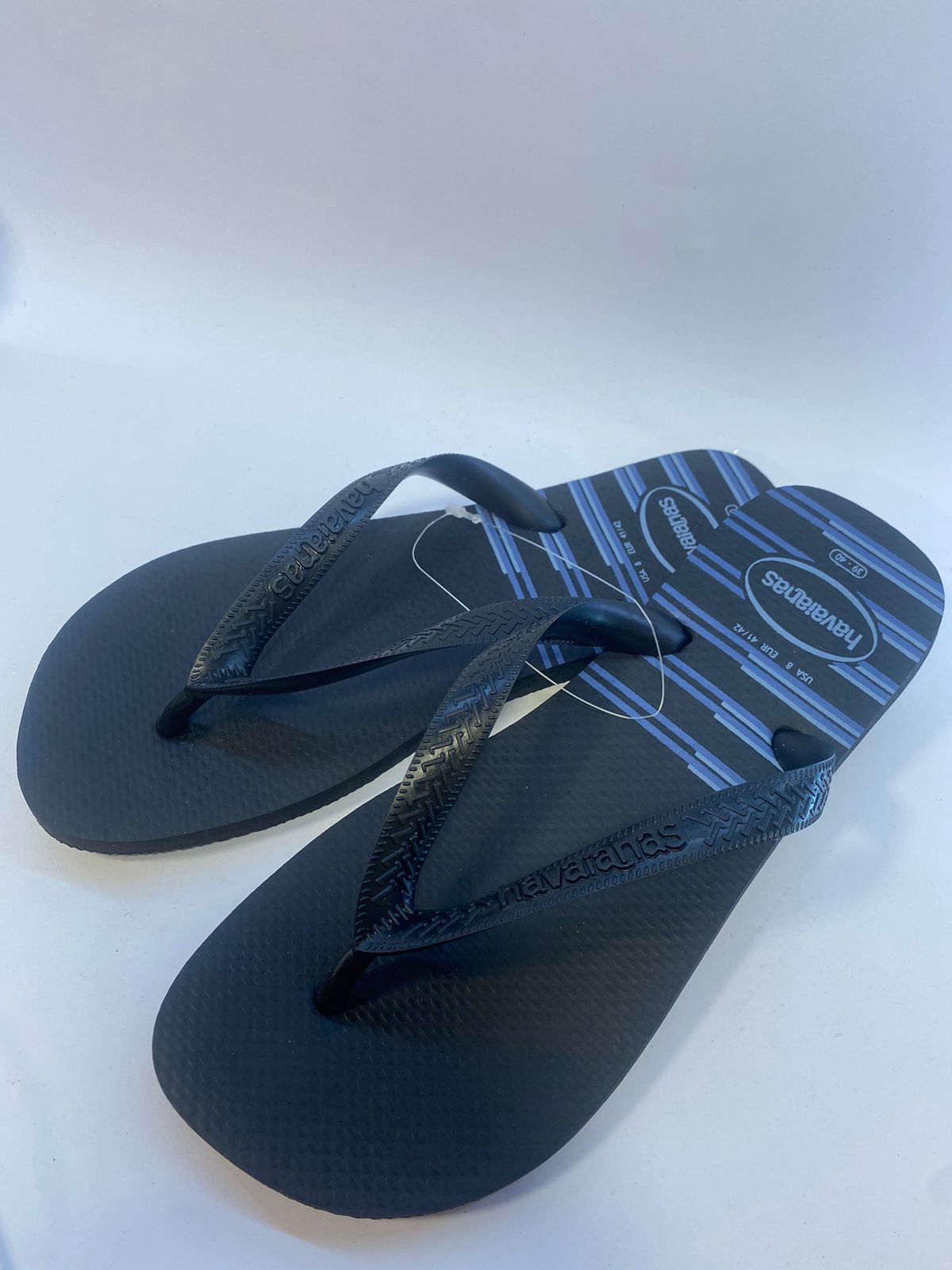 Chinelo Havaianas Top Basic PRET/PRET/AZUL